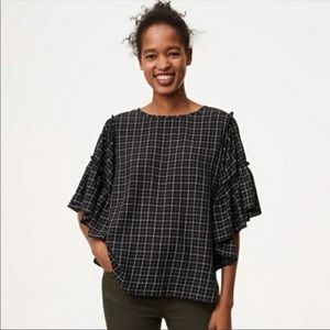 Loft | Flutter Sleeve Blouse - Size XSP